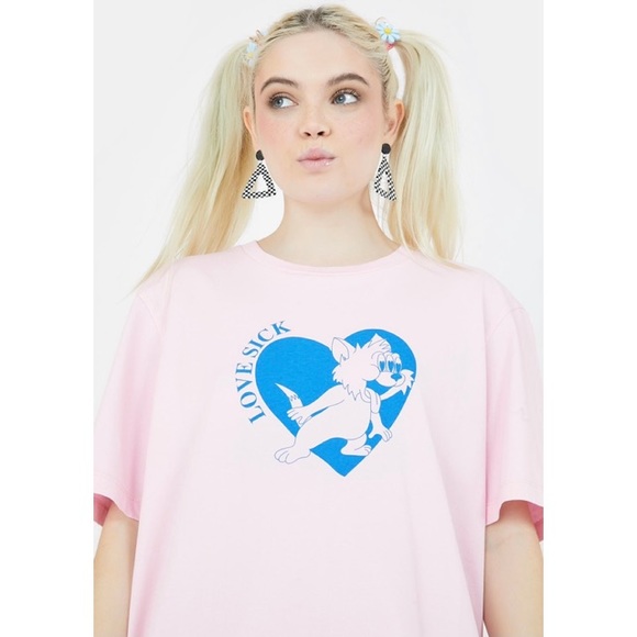 Lazy Oaf Love Sick Kitty T-Shirt
